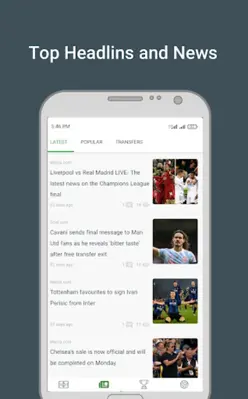 Footballi - scores and news android App screenshot 3